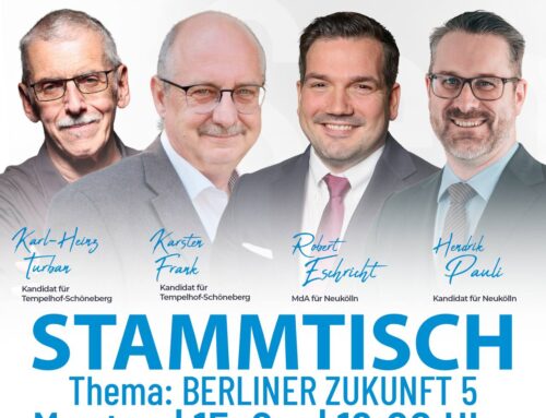 Herzliche Einladung zum Neuköllner Bezirksstammtisch im September