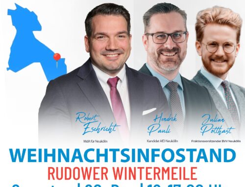 Wir sind vor Ort: Treffen Sie uns am Wochenende auf der Rudower Wintermeile